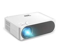 CHANYO Portable projector, Adjustable distance AKEY6 5.8 inch 5500 Lumens 1920x1080P Portable HD LED Projector with Remote Control, Support USB/SD Card/AV/VGA / RJ45