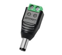 CHANZON 10 Pcs 12V DC Power Jack Male Connector 5.5 mm x 2.1 mm Barrel Plug for CCTV Security Camera Cable Wire Adapter
