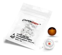 CHANZON 10 pcs High Power Led Chip on Board 3W Yellow (400mA - 500mA / DC 2V - 2.4V / 3 Watt) Super Bright Intensity SMD COB Light Emitter Components Diode 3 W Bulb Lamp Beads DIY Lighting