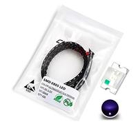 Chanzon 100 pcs 0805 SMD UV Purple LED Diode Lights (Ultraviolet Chip 395nm 2.0mm x 1.2mm for PCB DC 3V 20mA) Lighting Bulb Lamps Electronics Components Light Emitting Diodes