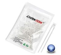 Chanzon 100 pcs 2x3x4 mm White LED Diode Lights (Square Rectangle Clear Transparent DC 3V 20mA) Lighting Bulb Lamps Electronics Components Light Emitting Diodes