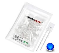 Chanzon 100 pcs 2x5x7 mm Blue LED Diode Lights (Square Rectangle Clear Transparent DC 3V 20mA) Lighting Bulb Lamps Electronics Components Light Emitting Diodes
