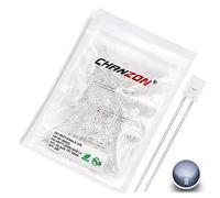 Chanzon 100 pcs 2x5x7 mm White LED Diode Lights (Square Rectangle Clear Transparent DC 3V 20mA) High Intensity Lighting Bulb Lamps Electronics Components Light Emitting Diodes