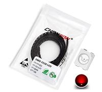 Chanzon 100 pcs 3528 (1210) Red SMD LED Diode Lights Chips (Surface Mount PLCC 3.5mm x 2.8mm DC 2V 20mA) Super Bright Lighting Bulb Lamps Electronics Components Light Emitting Diodes