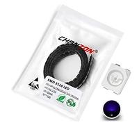 Chanzon 100 pcs 3528 (1210) UV Purple SMD LED Diode Lights Chips (Ultraviolet 395nm 3.5mm x 2.8mm PLCC DC 3V 20mA) Lighting Bulb Lamps Electronics Components Light Emitting Diodes