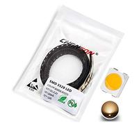 Chanzon 100 pcs 3528 (1210) Warm White 3000K SMD LED Diode Lights Chip (Surface Mount PLCC 3.5mm x 2.8mm DC 3V 20mA 7-8LM) Super Bright Lighting Bulb Lamps Electronics Components Light Emitting Diodes