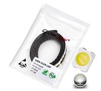 Chanzon 100 pcs 3528 (1210) White SMD LED Diode Lights Chips (Surface Mount PLCC 3.5mmx2.8mm DC 3V 20mA 7-8LM) High Intensity Bright Lighting Bulb Lamps Electronics Components Light Emitting Diodes