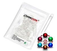 Chanzon 100 pcs 3mm RGB Multicolor Fast Flashing (Multi Color Changing) Dynamics LED Diode Lights (Blinking Round DC) Bright Lighting Bulb Lamps Electronics Components Filcker Light Emitting Diodes
