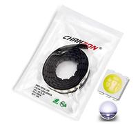 Chanzon 100 pcs 5050 Cool White 10000K SMD LED Diode Lights (Surface Mount 5.0mm x 5.0mm 3 Chips PLCC 6 pins 60mA 15-18LM) Super Bright Lighting Bulb Lamps Electronics Components Light Emitting Diodes