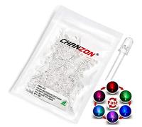 Chanzon 100 pcs 5mm RGB Multicolor Fast Flashing (Multi Color Changing) Dynamics LED Diode Lights (Blinking Round DC) Bright Lighting Bulb Lamps Electronics Components Filcker Light Emitting Diodes