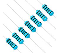 Chanzon 100pcs 1/2W (0.5W) 1K Ω ohm Metal Film Fixed Resistor 0.01 ±1% Tolerance 1KR MF Through Hole Resistors Current Limiting Rohs Certificated