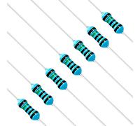 Chanzon 100pcs 1/4W (0.25W) 1.5K Ω ohm 1k5 Metal Film Fixed Resistor 0.01 ±1% Tolerance 1.5KR MF Through Hole Resistors Current Limiting Rohs Certificated
