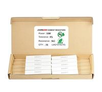 Chanzon 10pcs 10W Cement Resistor 1K Ω ohm ±5% Tolerance Wirewound Induction 1KR