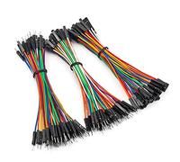 Chanzon 120pcs 10cm Header Jumper Wire Dupont Cable Line Connector Assorted Kit Set (Male Female M-M M-F F-F) Solderless Multicolor for Arduino Raspberry pi Electronic Breadboard Protoboard PCB Board