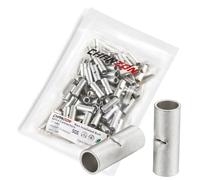 Chanzon 120pcs BN5.5 Non Insulated Butt Connectors Pure Copper 1mm Thickness Terminal for Wire 12-10AWG Gauge Crimp Ferrule Terminals