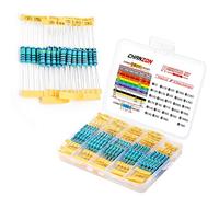 Chanzon 150pcs 1R-1MR Ω ohm 30 Values Metal Film Fixed Resistor Kit 2w ±1% Tolerance 0.01 MF Through Hole Resistors Assortment Current Limiting Rohs Certificated