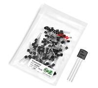 Chanzon 2N3904 TO-92, NPN Power Bipolar Junction Transistor, Silicon Core (Pack of 100pcs)