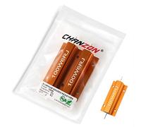 Chanzon 2pcs Wirewound Aluminum Shell Resistor 6 Ω ohm 100W ±5% Tolerance 6R Rohs Certified
