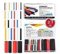 Chanzon 3:1 Ratio 35 Values 97 pcs Heat Shrink Tubing Assorted Kit Marine Grade Waterproof Adhesive Lined (1.6mm-19.1mm diam 40mm-80mm Length) Multi Color Polyolefin Sleeving Wrap Shrinking 3 to 1