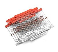 Chanzon 34 Values 0.5W Zener Diode Assorted Kit (2V 2.2V 2.4V 2.7V 3V 3.3V 3.6V 3.9V 4.3V 4.7V 5.1V 5.6V 6.2V 6.8V 7.5V 8.2V 9.1V 10V 11V 12V 13V 15V 16V 18V 20V 22V 24V 27V 30V 33V 36V 39V 43V 47V)
