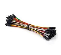 Chanzon 40pcs 10cm Female to Female Header Jumper Wire Dupont Cable Line Connector 40 pin Solderless Multicolored for Arduino Raspberry pi Electronic Breadboard Protoboard PCB Board