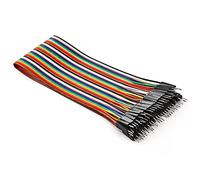 Chanzon 40pcs 30cm long Male to Male Header Jumper Wire Dupont Cable Line Connector 40 pin Ribbon Solderless Multicolored for Arduino Raspberry pi Electronic Breadboard Protoboard PCB Board