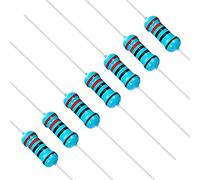 Chanzon 50pcs 1W 220 Ω ohm Metal Film Fixed Resistor 0.01 ±1% Tolerance 220R MF Through Hole Resistors Current Limiting Rohs Certificated
