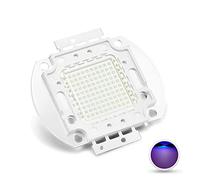 CHANZON High Power Led Chip 100W Purple Ultraviolet (UV 375nm / 3000mA / DC 30V - 34V / 100 Watt) SMD COB Light Emitter Components Diode 100 W Ultra Violet Bulb Lamp Beads DIY Lighting
