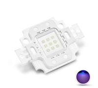 CHANZON High Power Led Chip 10W Purple Ultraviolet (UV 395nm / 900mA / DC 9V - 11V / 10 Watt) SMD COB Light Emitter Components Diode 10 W Ultra Violet Bulb Lamp Beads DIY Lighting