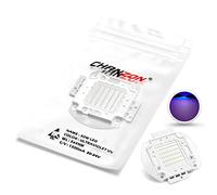 CHANZON High Power Led Chip 50W Purple Ultraviolet (UV 365nm / 1500mA / DC 30V - 34V / 50 Watt) SMD COB Light Emitter Components Diode 50 W Ultra Violet Bulb Lamp Beads DIY Lighting