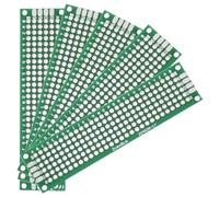 Chanzon PCB Kit: 4pcs 2x8 3x7 4x6 5x7 7x9 Prototype Boards + 4pcs 40pin Headers Socket 90° Pins 2.54mm Pitch for Arduino DIY Electronics