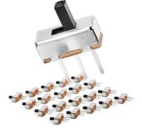 Chanzon SPDT Mini Micro Slide Switch 1p2t 2 Position 20pcs 4mm Toggle Vertical Slide Switch Panel Mount Small High Knob Vertical for PCB Arduino Breadboard Electronic Board Dip Miniature SlideSwitch