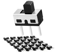 Chanzon SPDT Mini Micro Slide Switch 1p2t 2 Position 25pcs 5mm Toggle Vertical Slide Switch Panel Mount Small High Knob Vertical For PCB Arduino Breadboard Dip Miniature SlideSwitch