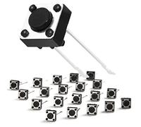Chanzon Tactile Tact Push Button Switch 6x6x4.3mm Micro Momentary Tact Switch 2 pin 20Pcs SPST Dip Touch Switch Pushbutton Switches for Breadboard Arduino PCB Electronic Circuit Board