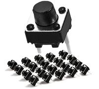 Chanzon Tactile Tact Push Button Switch 6x6x6mm Micro Momentary Tact Switch 2 pin 20Pcs SPST Dip Touch Switch Pushbutton for Breadboard Arduino PCB Electronic Circuit Board