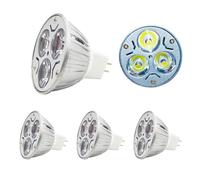 Chao Zan 3W MR16 LED Bulbs,GU5.3 LED Spotlight Bulbs,30° Beam Angle, Non-Dimmable, for Landscape, Accent Lighting (Cool White, 4 Count)