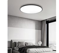 Chao Zan Bathroom Ceiling Light,30W LED Ceiling Light, 3000lm, Bath Lighting, 6000K Daylight White, Flush Mount, for Living Room, Kitchen, Porch, Bedroom,Loft,Non-Dimmable,Ø27CM (Black Frame, 30W)