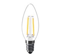 Chao Zan E14 LED Light Bulb, C35 Candle Light Bulb,Energy Saving Candle Light Bulbs, 2W LED Non-Dimmable Filament Bulbs (Warm White, 1 Count)