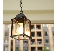 Chao Zan E27 Hanging Lamps Outdoor Pendant Light Black Retro Ceiling Vintage Industrial Metal Pendant Lights Rainproof Waterproof Gazebo Villa Loft Patio Balcony Courtyard Hanging Pendant Lights