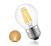 Chao Zan E27 LED Light Bulbs 6W G45 LED Filament Bulb, 60W Incandescent Equivalent, 560Lumen Warm White 2700-3000K Edison Screw Globe Bulb, 360° Beam Angle