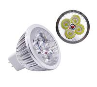 Chao Zan MR16 LED Bulbs,GU5.3 Light Bulbs,4W,60 Degree Beam Angle,400 Lumen Spotlight Bulb,Non-Dimmable (Cool White, 1 Count)