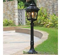Chao Zan Outdoor Post Light - Outdoor Candelabra Providing a Secure Light at Night - Post Light with an Attractive Appearance - Weatherproof IP55-1 x 60W E27 Bulb,Bulbs not Included (A)