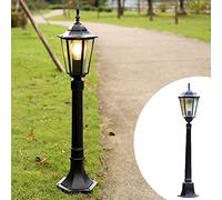 Chao Zan Outdoor Post Light Outdoor Garden Patio Path Lighting Lamp Post Modern Vintage Style Lantern Light Weatherproof IP55-1 x 60W E27 Bulb,Bulbs not Included (A)