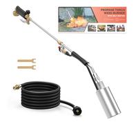 CHAOBING Self Igniter Propane Torch Weed Burner Kit, Blow Torch for Weed with 11.5FT Hose, Heavy Duty Flamethrower for Weeding, BBQ, Roof Asphalt, Melting Snow, Road Marking
