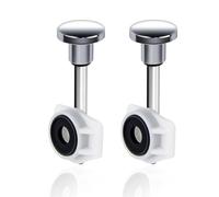 Chaofatchoy 2-Piece Tub Spout Diverter Repair Kit - Includes 2 Valve Stems, 2 Cup Seals & 2 Gates - Replacement Parts for Leaky Bathtub Faucet Repair & Maintenance (Chrome-Plated)