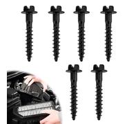 Chaofatchoy 6Pcs Air Filter Housing Retaining Bolts - Premium Air Box Screws Kit, Rust & Corrosion Resistant Steel Fasteners for Secure Air Filter Housing Installation (Black)