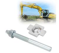 Chaofei Track Tensioner Adjuster Bolt for 1 Ton Mini Excavator Under 18 Class Universal Track Adjuster Rod Compatible with Bobcat Kubota John Deere Compact Excavators (Silver)