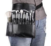 CHAOHAOKE Makeup Brush Bag 22 Compartments Cosmetic Bag with Belt Strap Brush Holder Without Brush
