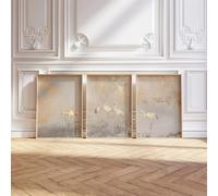 CHAOJIART 3pcs Japanese Crane Abstract Canvas Prints Poster Neutral Modern Animal Aesthetic Art Prints Bedroom Home Decor Art Pictures(50x70x3 cm/Frameless)