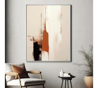 CHAOJIART Abstract Large Minimalist Beige Wall Art Home Artwork Terracotta Canvas Poster Painting Print Picture Room Cuadros Decor 50x70cm(20x28in) Frameless
